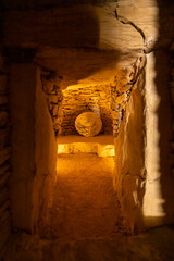 Sticker - Interior of dolmen de El Romeral, UNESCO site, Antequera, Spain