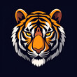 © Melvillian - Colorful tiger logo illustration, vector style graphic.