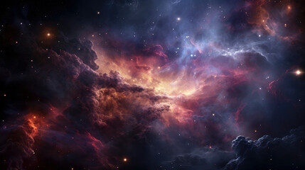 Wall Mural - dramatic star nebulae and a gas congestion