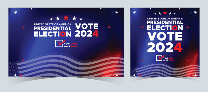set of vote 2024. presidential election day in united states. election 2024 usa. political election 