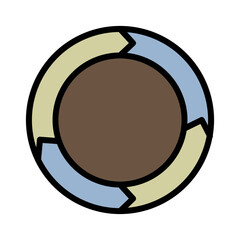 Sticker - Agile Agile Approach Filled Outline Icon