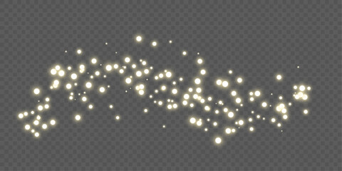 Wall Mural - golden twinkle swirl isolated on transparency grid. stock royalty free vector illustration