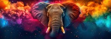 Elephant In The Color Explosion