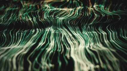 Wall Mural - abstract swirling and flowing lines background/ 4k animation of an abstract background with waving l