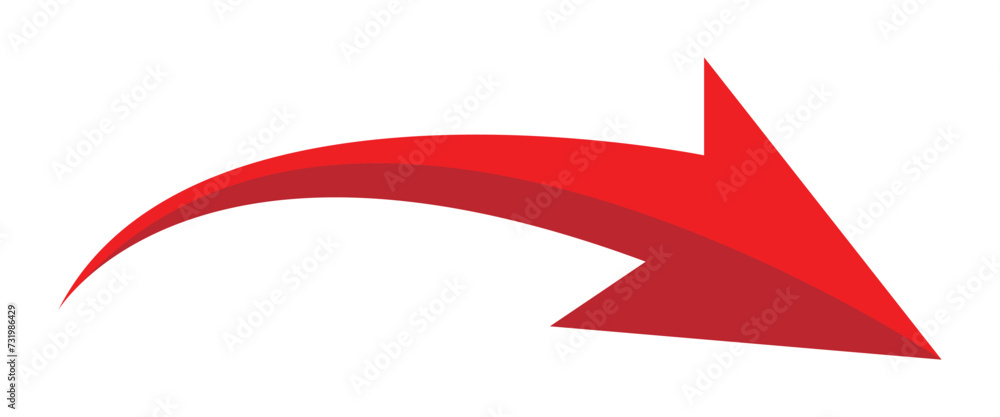 red arrow icon png on white background. flat style. arrow icon for your ...