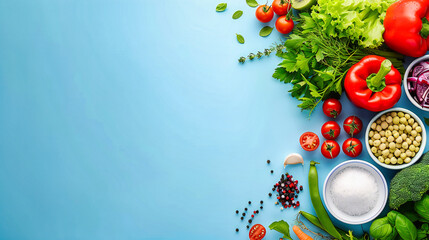 Assorted fresh vegetables on a wooden table, setting the scene for a healthy and nutritious meal prep