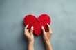 © Oksana - Broken heart in woman hands, copy space, Valentine's day, Mother's day, Women's Day and love concept