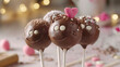 These irresistible cupcake pops will melt your heart with their e handcrafted faces and cozy cocoa coating.