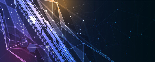 Abstract vector background. Futuristic technology style. Elegant background for business tech presentations.