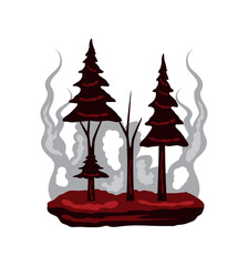 Sticker - forest fires emergency