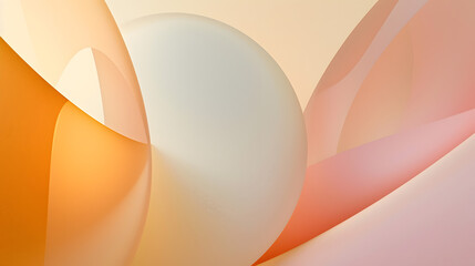 Wall Mural - Minimalist shapeless vibrant colorful abstract light colors background wallpaper