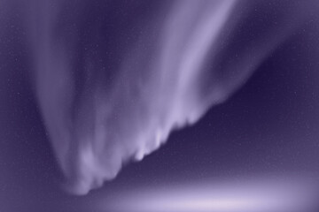 Monochrome blue space background. Northern lights, aurora borealis