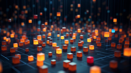 glowing cubes 