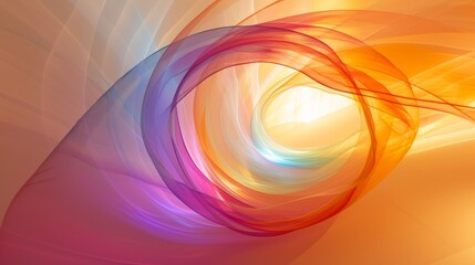 Wall Mural - a rainbow swirl of light background,