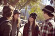 © IgitPro - Young ones radiate happiness, laughter echoing. Happy friends create memories, background vibrant.
