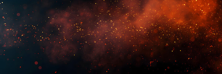 Wall Mural - perftect fire particles embers on background
