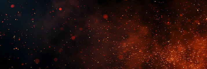Wall Mural - Perftect fire particles embers on background 