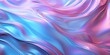 © AMK  - Holographic pink and blue frosted molten plastic jelly waves background texture. Trendy iridescent abstract neon webpunk or vaporwave aesthetic surreal wavy marble pattern. 3D rendering.