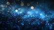 Sparkling bokeh effect with tranquil blue to black fade