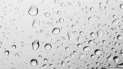 Poster - water drops an white background