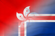 Hong Kong and Iceland national flag international contract ISL HKG