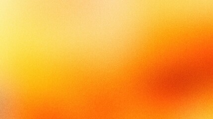 Wall Mural - Grainy gradient from orange to yellow, creating an atmosphere of warmth and sunlight. Grainy gradients style, vintage noise, abstract background