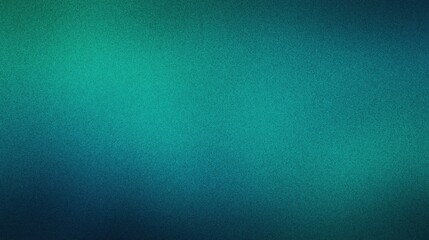 Wall Mural - Grainy gradient from green to blue, creating a sense of depth and volume. Grainy gradients style, vintage noise, abstract background