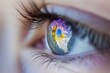 Human Cyborg AI Eye galaxy. Eye focal length optic nerve lens eye drop compliance color vision. Visionary iris eyelid lift sight lasik recovery tips eyelashes