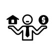 © priyanka - Vector solid black icon for Landlord