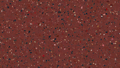 Wall Mural - Dark red terrazzo floor texture background