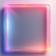 Wall Mural - Frame neon abstract background with copyspace
