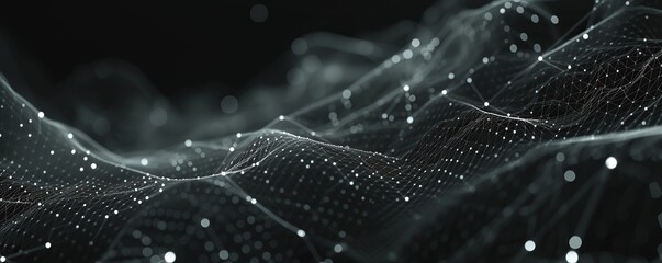 Abstract technology background. the connection lines and points that form a network in technology