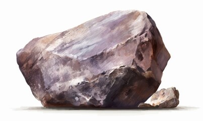 Poster - stone on a white background