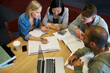 © Nicola K/peopleimages.com - Students, friends and studying with teamwork or research project for education, scholarship or collaboration. Men, woman and diversity with laptop or calculator for math exam, literature or Canada