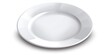 An empty white plate on a white surface. Perfect for food photography and restaurant promotions