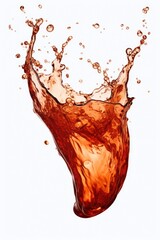 Wall Mural - A splash of water on top of a glass. Perfect for refreshing beverage concepts