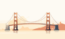 Bridge Vector Flat Minimalistic Asset Isolated Vector Style Illustration