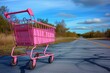 Pink Shopping Cart on the Road: A Monthly Event Inspired by the Latest Trends Generative AI