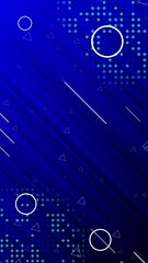Wall Mural - speed line background. seamless looped blue colored diagonal moving lines and shapes motion backgrou