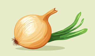 Onion vector flat minimalistic asset isolated vector style illustration