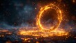 Glowing Ring of Fire: A Ring of Fire in the Sky Generative AI