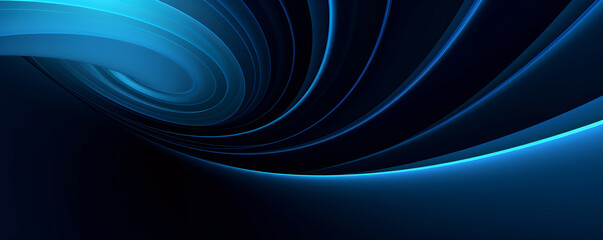 Wall Mural - abstract blue curves background ideal for technology and modern designs