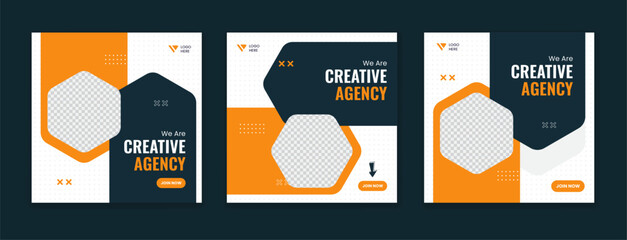 Wall Mural - Digital Marketing Agency social media post template. official Social media ads vector templates fully editable, advertising design, business and corporate social media post and web banner