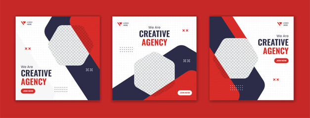 Wall Mural - Digital Marketing Agency social media post template. official Social media ads vector templates fully editable, advertising design, business and corporate social media post and web banner