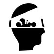 Open mindedness icon vector image. Can be used for Personal Growth.