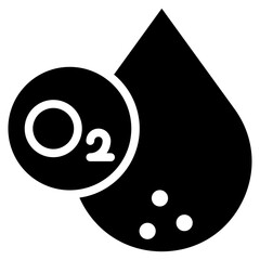 Canvas Print - Blood Oxygen Level icon vector image. Can be used for Cardiology.