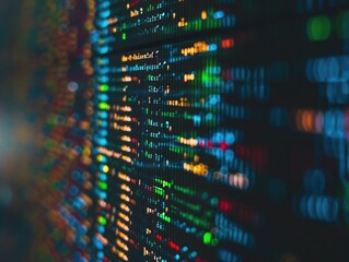 Programming code abstract screen of software developer. Computer script