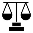Justice icon vector image. Can be used for Protesting and Civil Disobedience.
