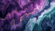 A marble slab with a funky purple and green tie-dye, like a hippie. The marble texture is groovy and psychedelic, creating a sense of freedom and creativity. 