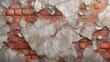 A rustic red and brown marble slab that resembles a brick wall. The robust, substantial grain of the marble imparts a sense of toughness and longevity. 
